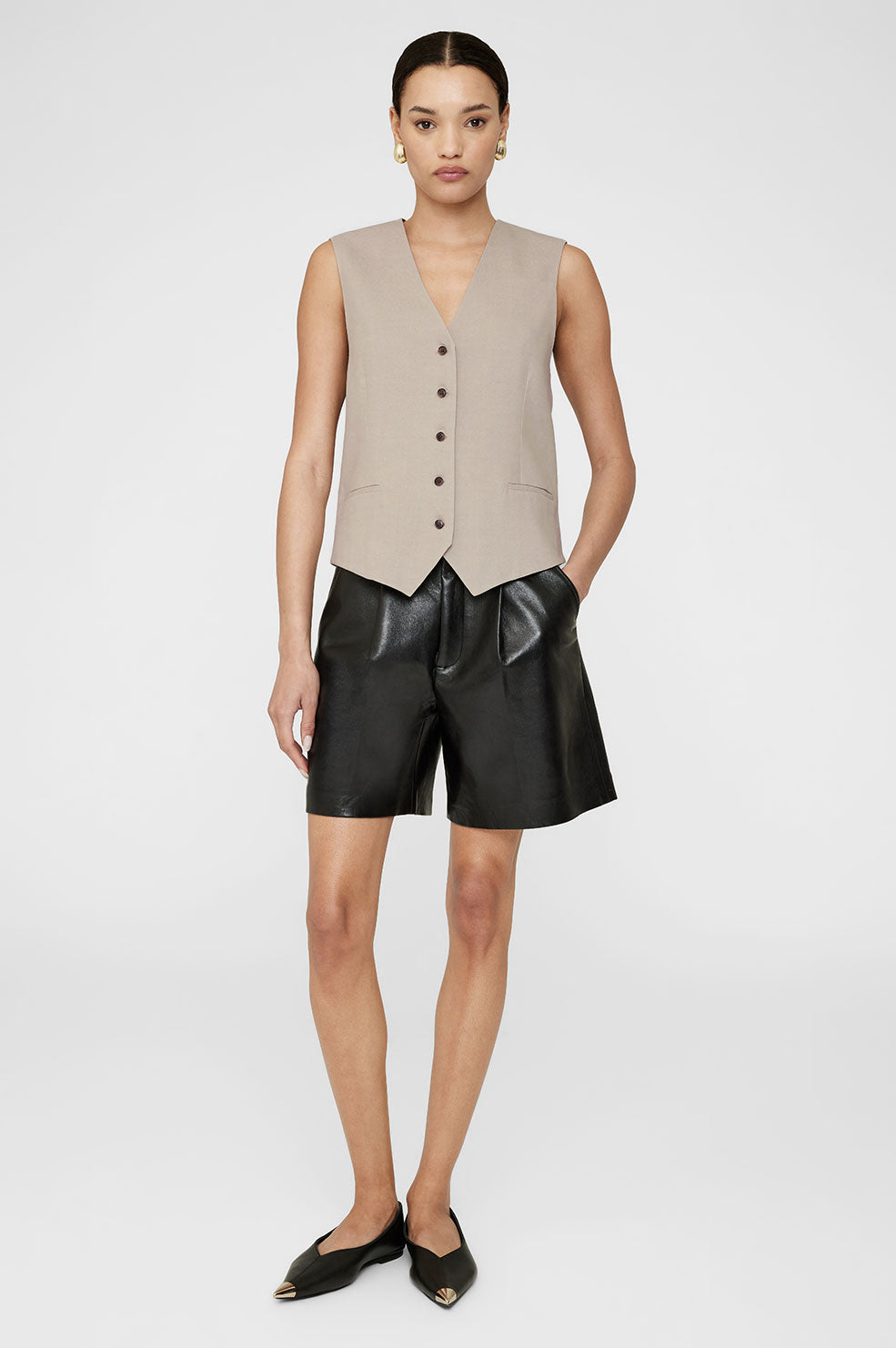 ANINE BING Lena Vest - Sand