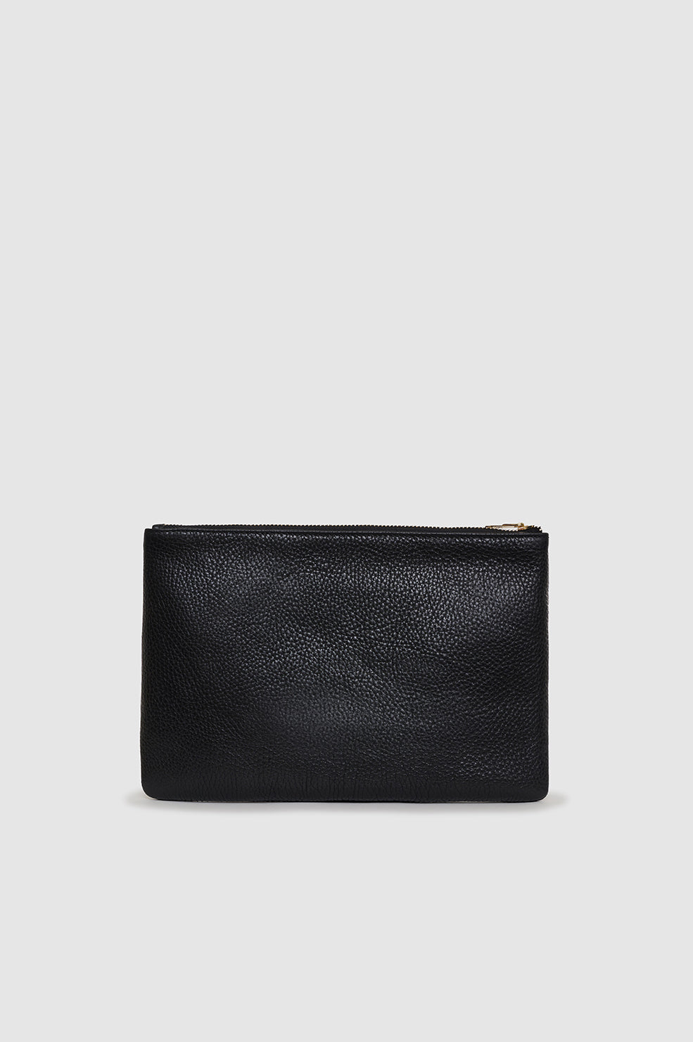 ANINE BING Lili Pouch - Black Pebbled - Back View