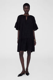 ANINE BING Lolita Dress - Black - On Model Front
