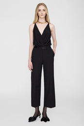 ANINE BING Louisa Trouser - Black - On Model Front