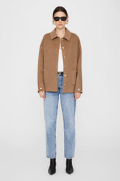 ANINE BING Luca Jacket - Camel Cashmere Blend - On Model Front