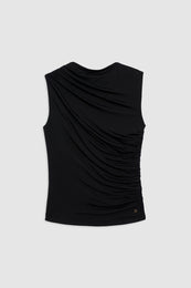 ANINE BING Lucia Top - Black - Front View