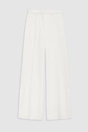 ANINE BING Lyra Trouser - Ivory - Front View