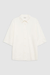 ANINE BING Mary Shirt - Ivory - Front View
