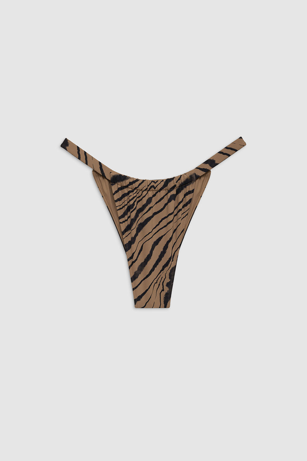 ANINE BING Milani Bikini Bottom - Tiger Shell Print - Front View