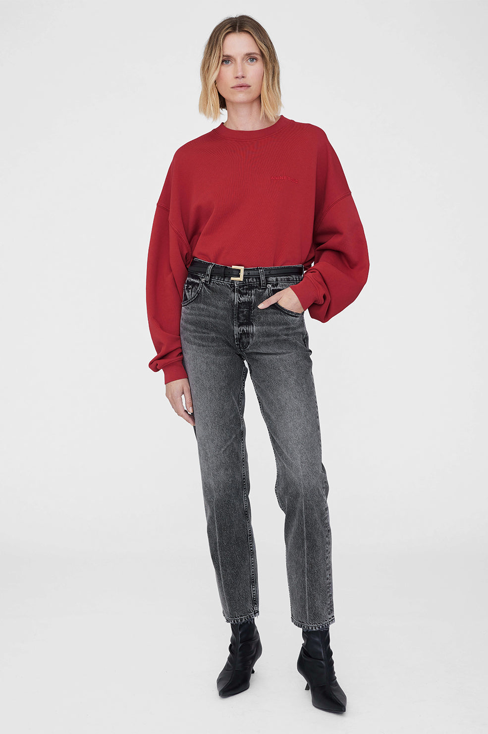 Miles Sweatshirt - Washed Red