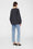 ANINE BING Miles Sweatshirt Blur - Black - On Model Back