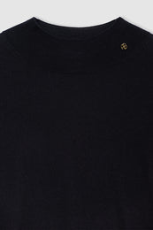 ANINE BING Monique Long Sleeve Sweater - Black - Detail View