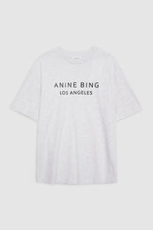 ANINE BING Myers Tee Anine Bing - Heather Grey - Front View