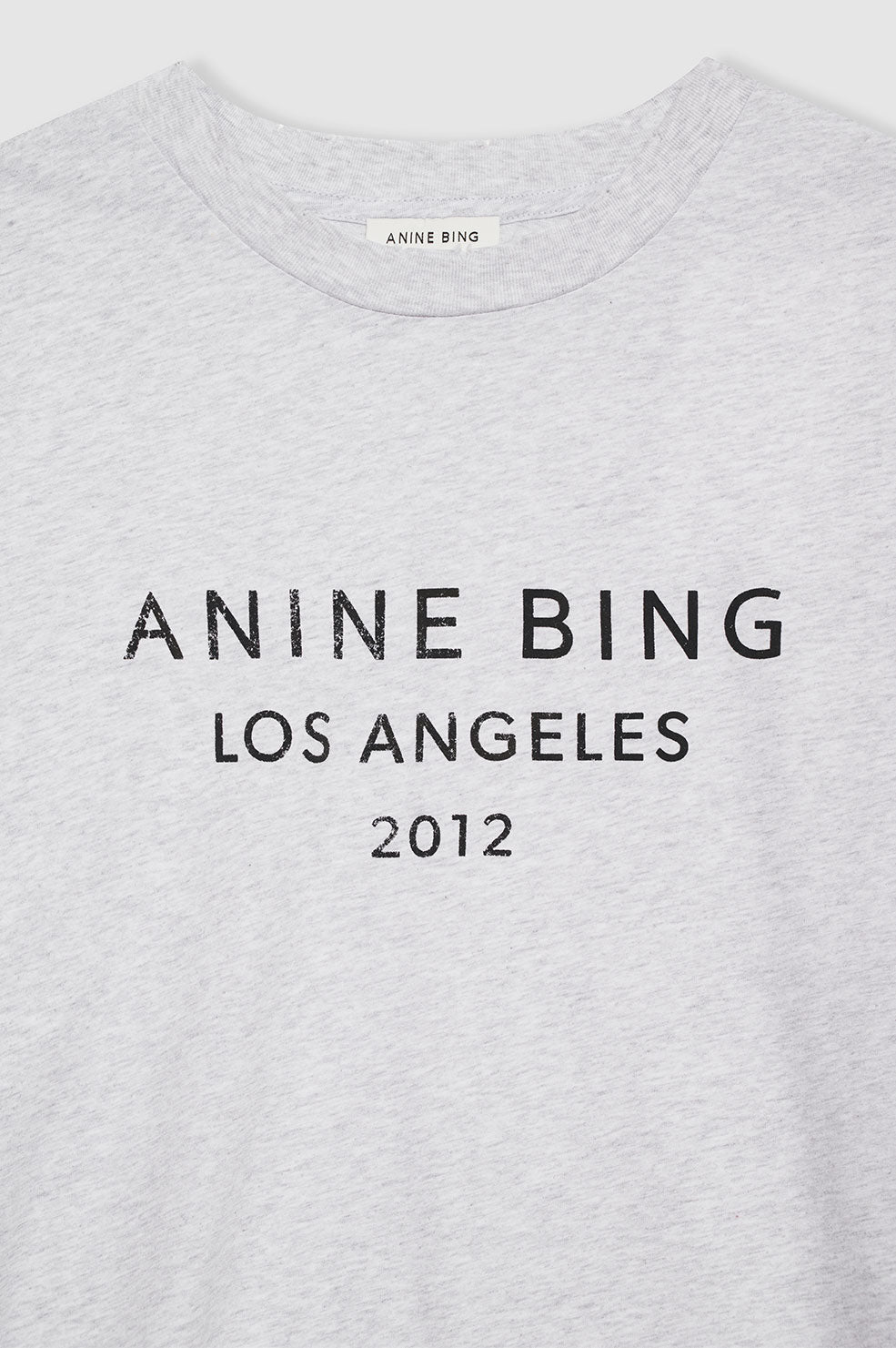 ANINE BING Myers Tee Anine Bing - Heather Grey - detail view