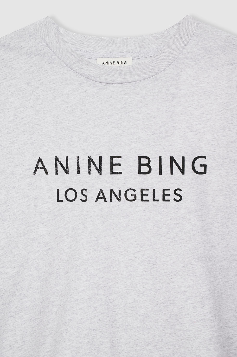 ANINE BING Myers Tee Anine Bing - Heather Grey - Detail View