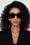 ANINE BING Paris Sunglasses - Black - On Model Front