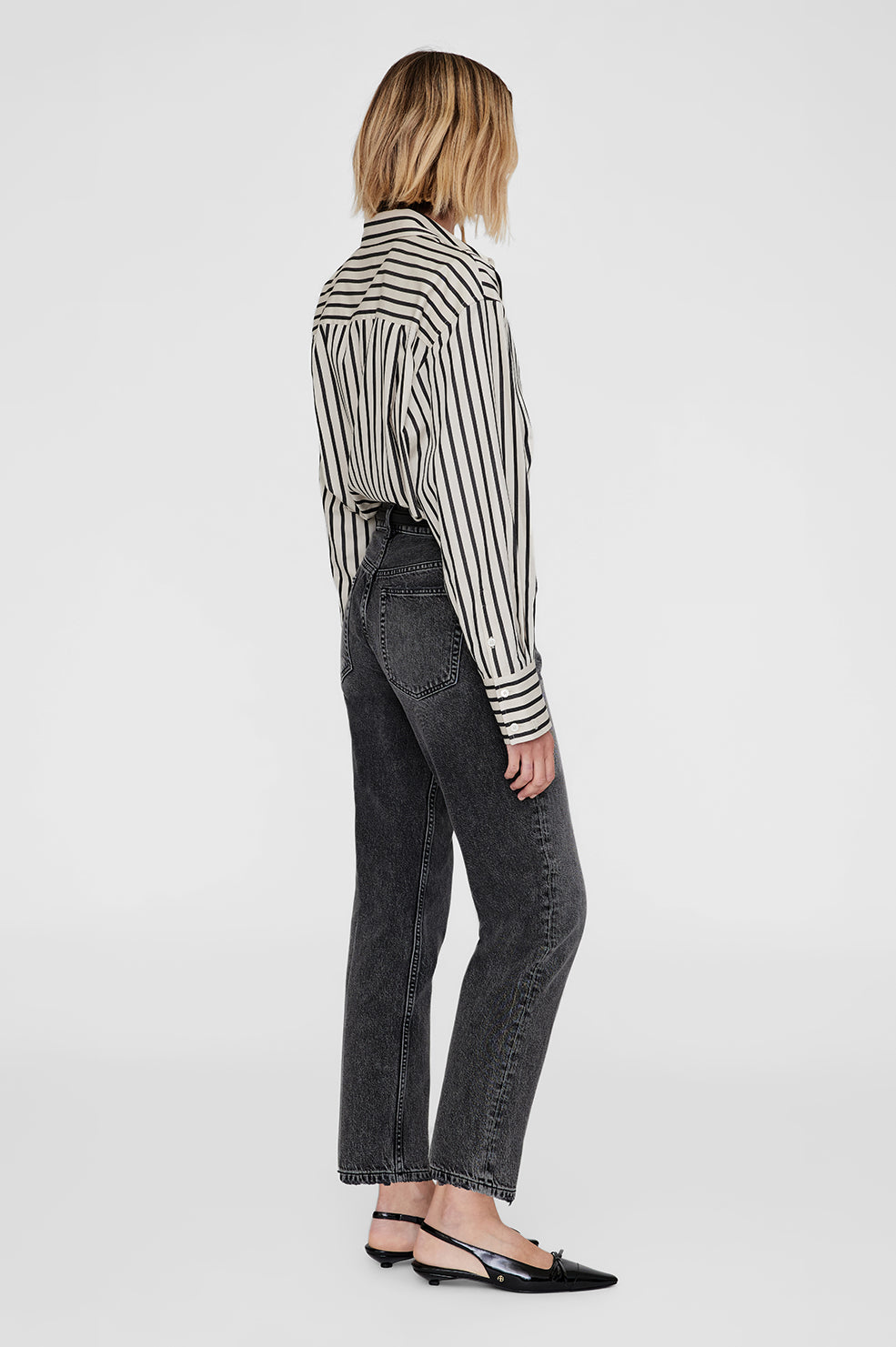 Plaza Shirt - Black And Tan Stripe