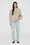 ANINE BING Sawyer Shirt Jacket - Oatmeal - On Model Front Second Image