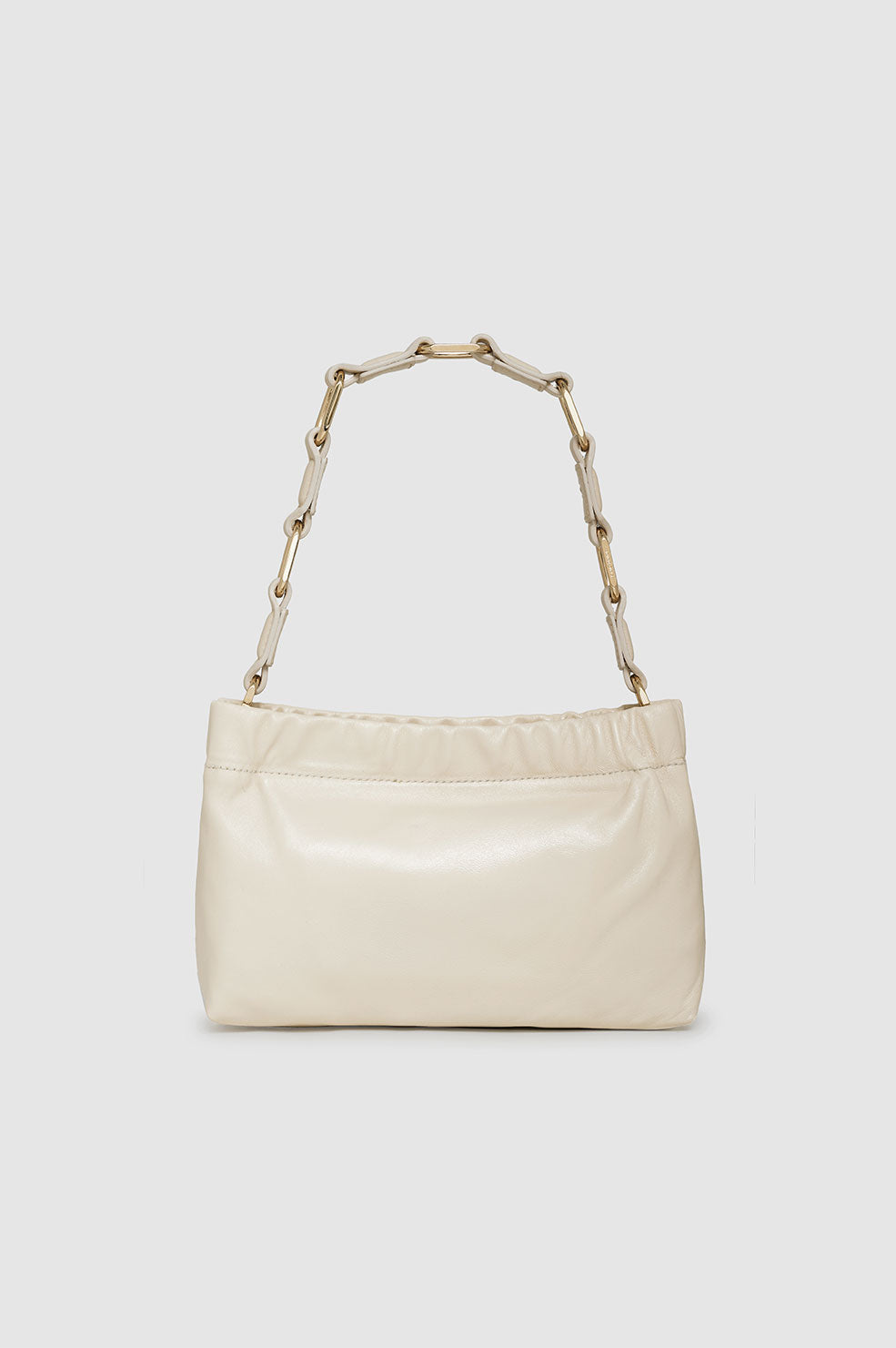 ANINE BING Small Kate Shoulder Bag - Ivory - Back View