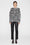 ANINE BING Sydney Crew Sweater - Black And White - On Model Front