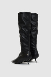 ANINE BING Tall Hilda Boots - Black - Back Pair View