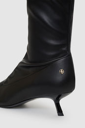 ANINE BING Tall Hilda Boots - Black - Detail View