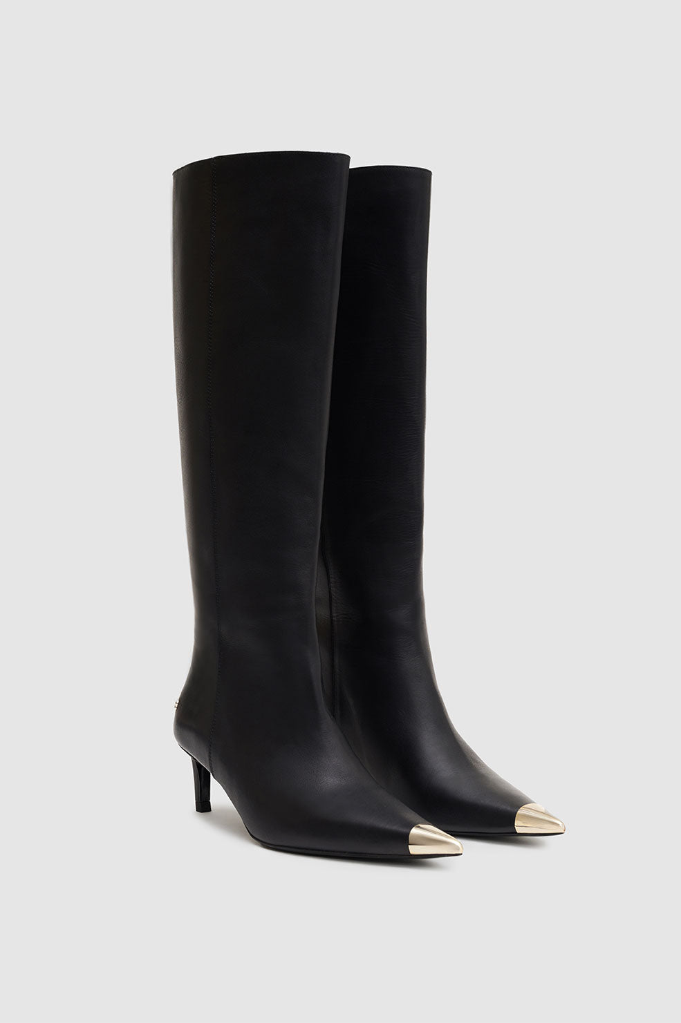 Tall Nina Boots With Metal Toe Cap