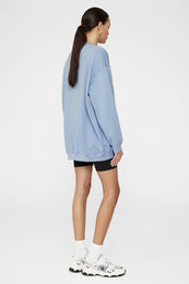 ANINE BING Tyler Sweatshirt - Capri Blue - On Model Back