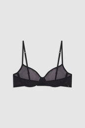 ANINE BING Vena Bra - Black - Front View