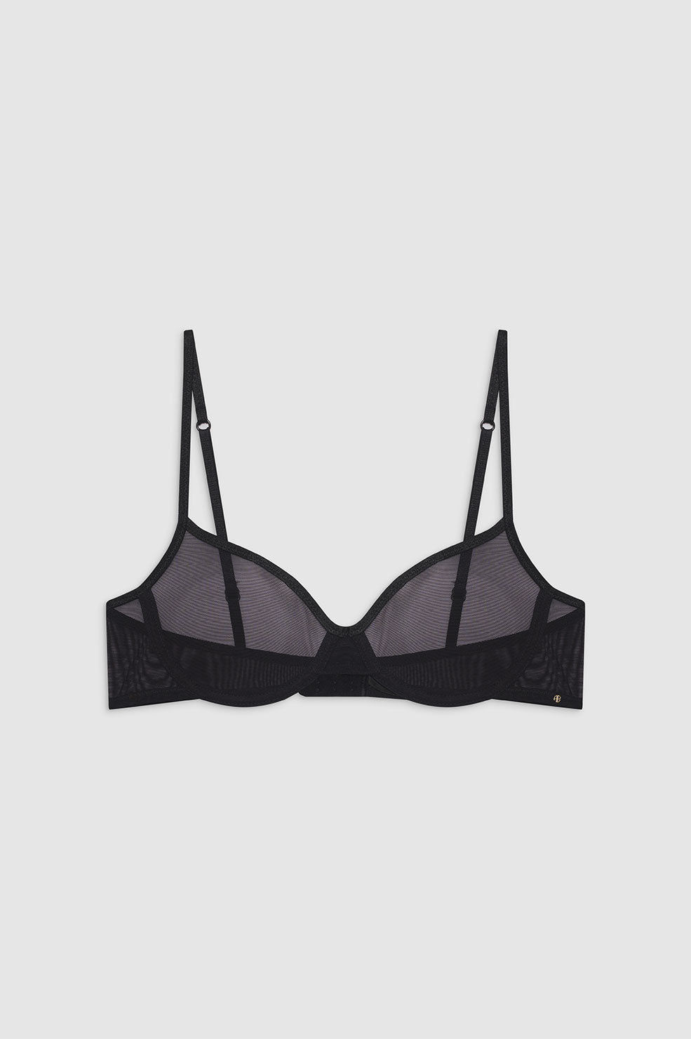 ANINE BING Vena Bra - Black - Front View