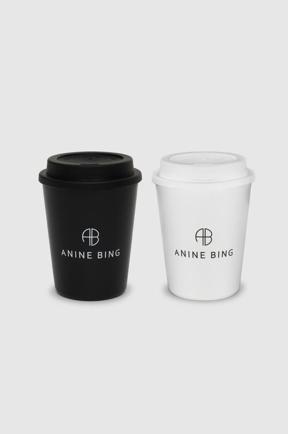 ANINE BING AB Cup 2 Pack - White And Black - Front View