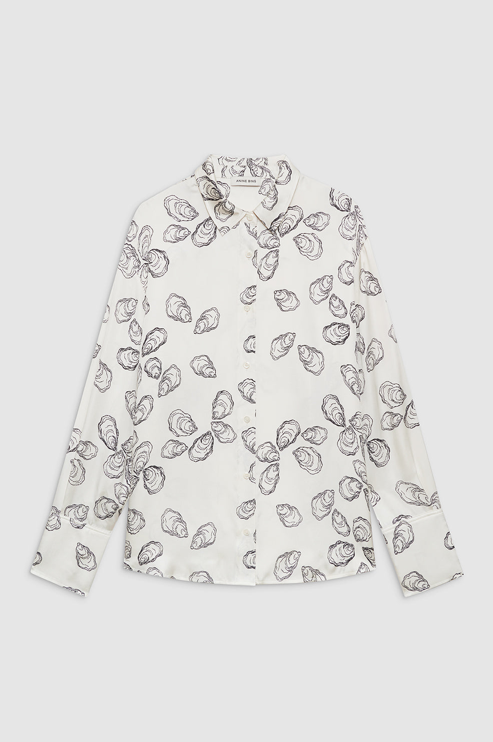 ANINE BING Avalon Shirt - Bone Oyster - Front View