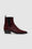 ANINE BING Bekah Flat Boots - Dark Red - Side View