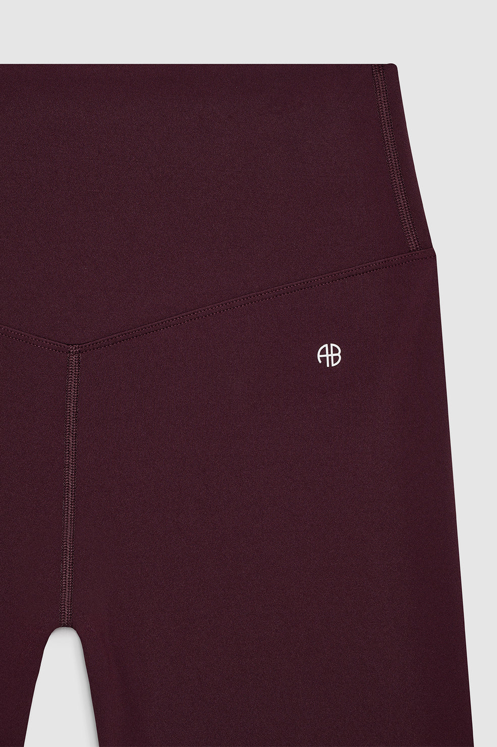 ANINE BING Blake Biker Short - Bordeaux - Detail View