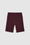 ANINE BING Blake Biker Short - Bordeaux - Front View