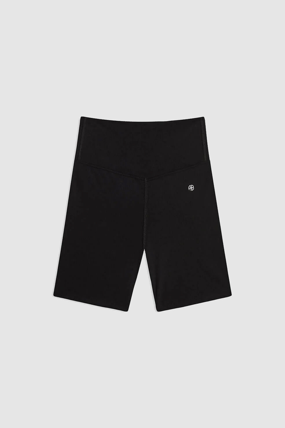 ANINE BING Blake Biker Short - Black - Front View