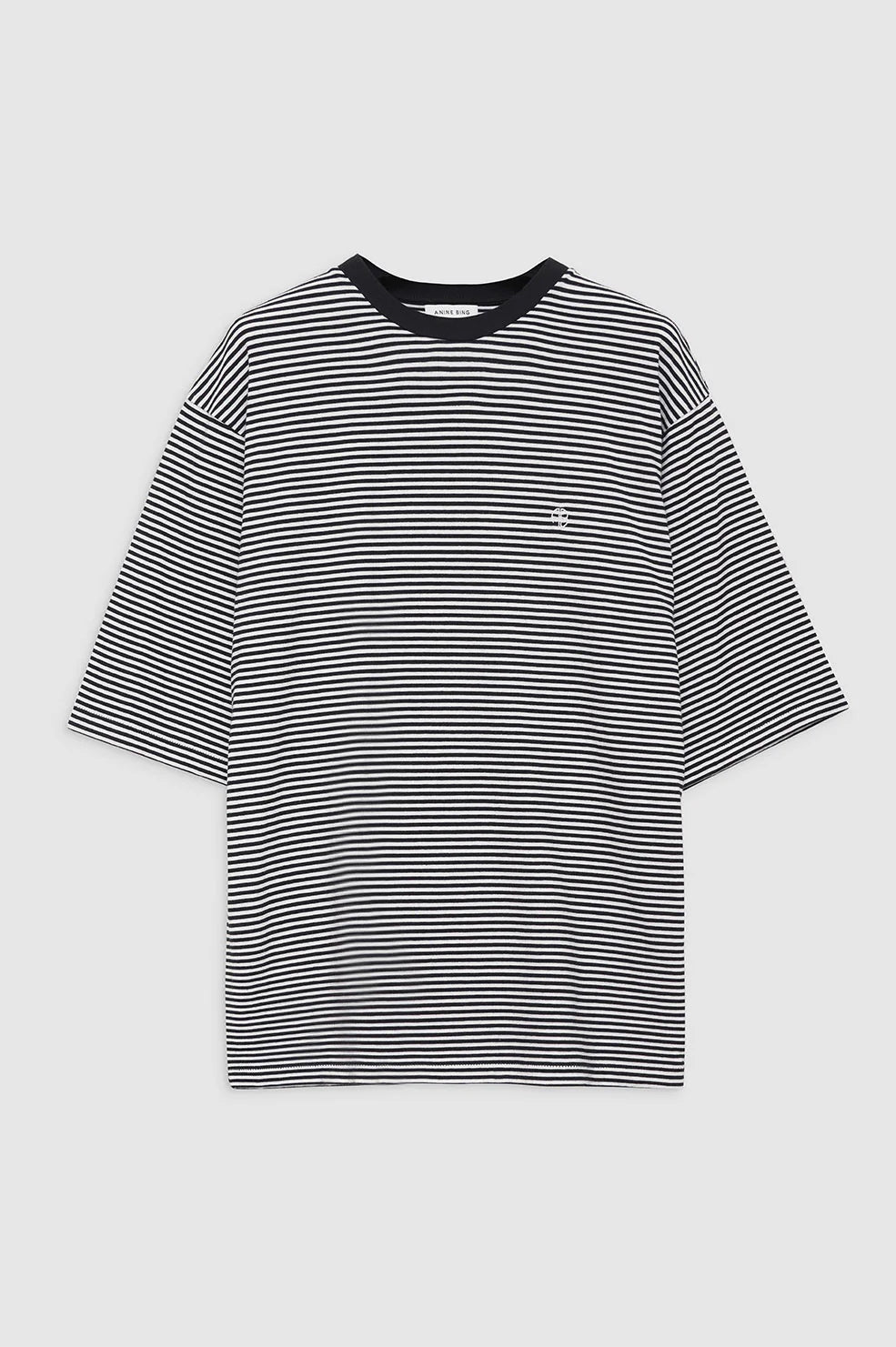 Bo Tee - Black And White Stripe