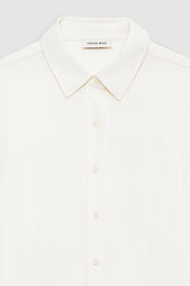 ANINE BING Braxton Shirt - Ivory - Detail View