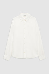 ANINE BING Braxton Shirt - Ivory - Front View