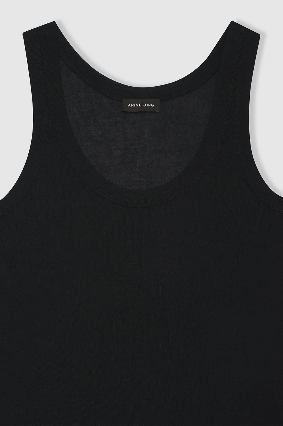 ANINE BING Brine Tank - Black Cashmere Blend - Detail View