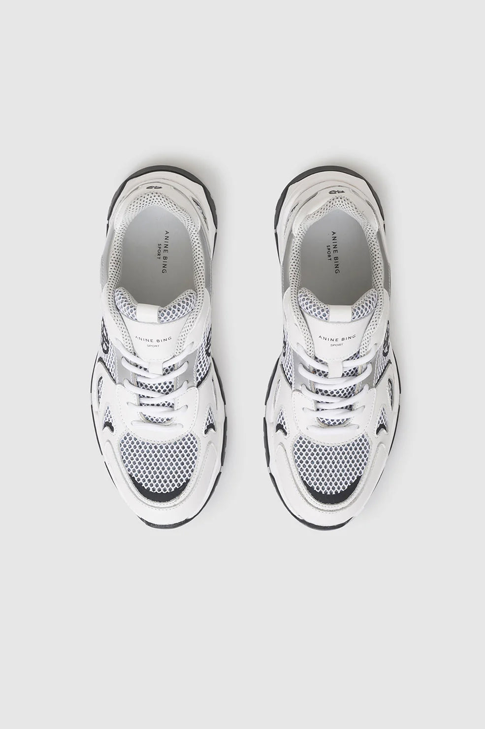 ANINE BING Brody Sneakers - White - Above View