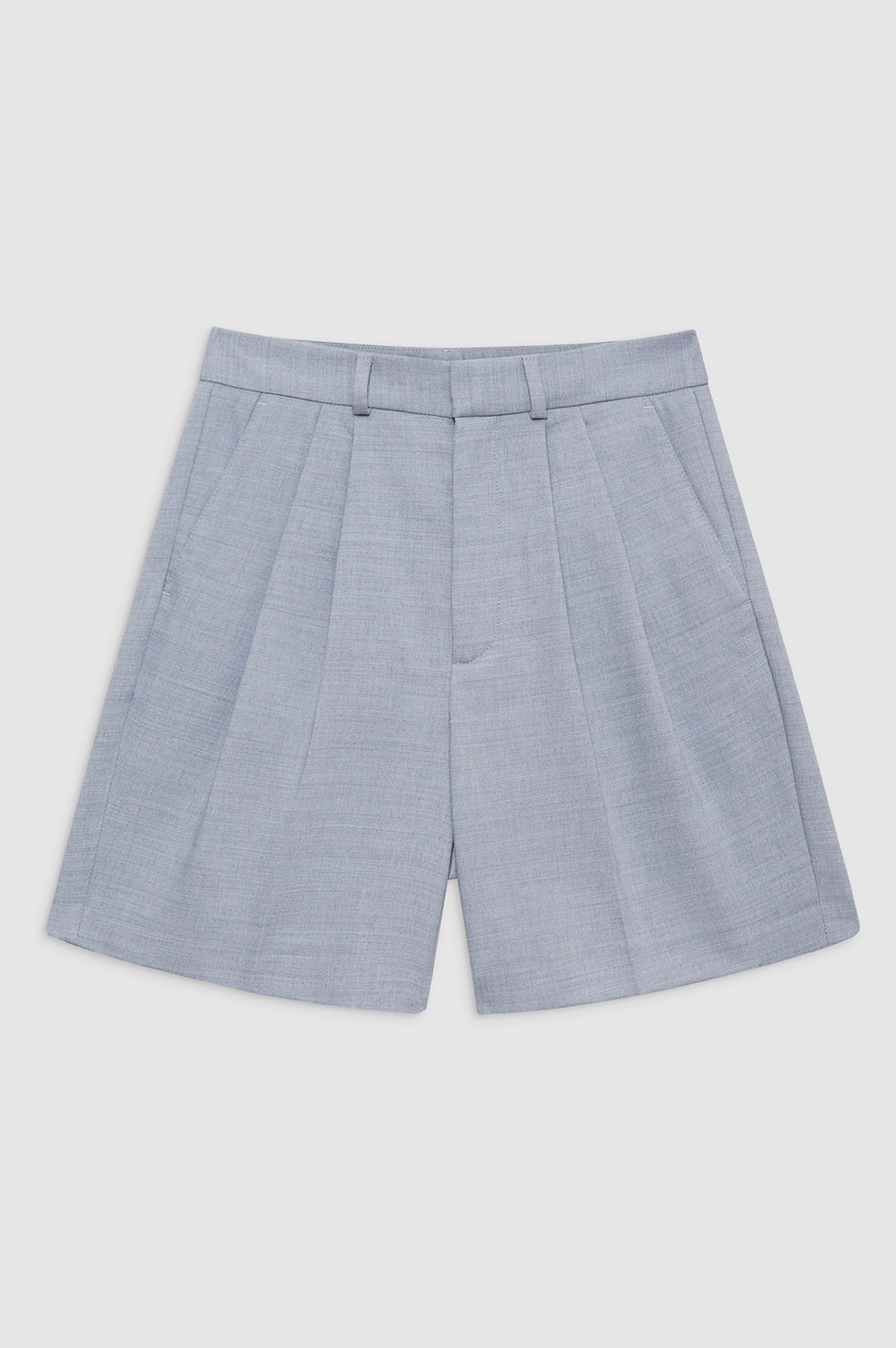 ANINE BING Carrie Short - Steel Blue - Front VIew