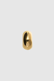 ANINE BING Chunky Open Hoops - Gold - Front View