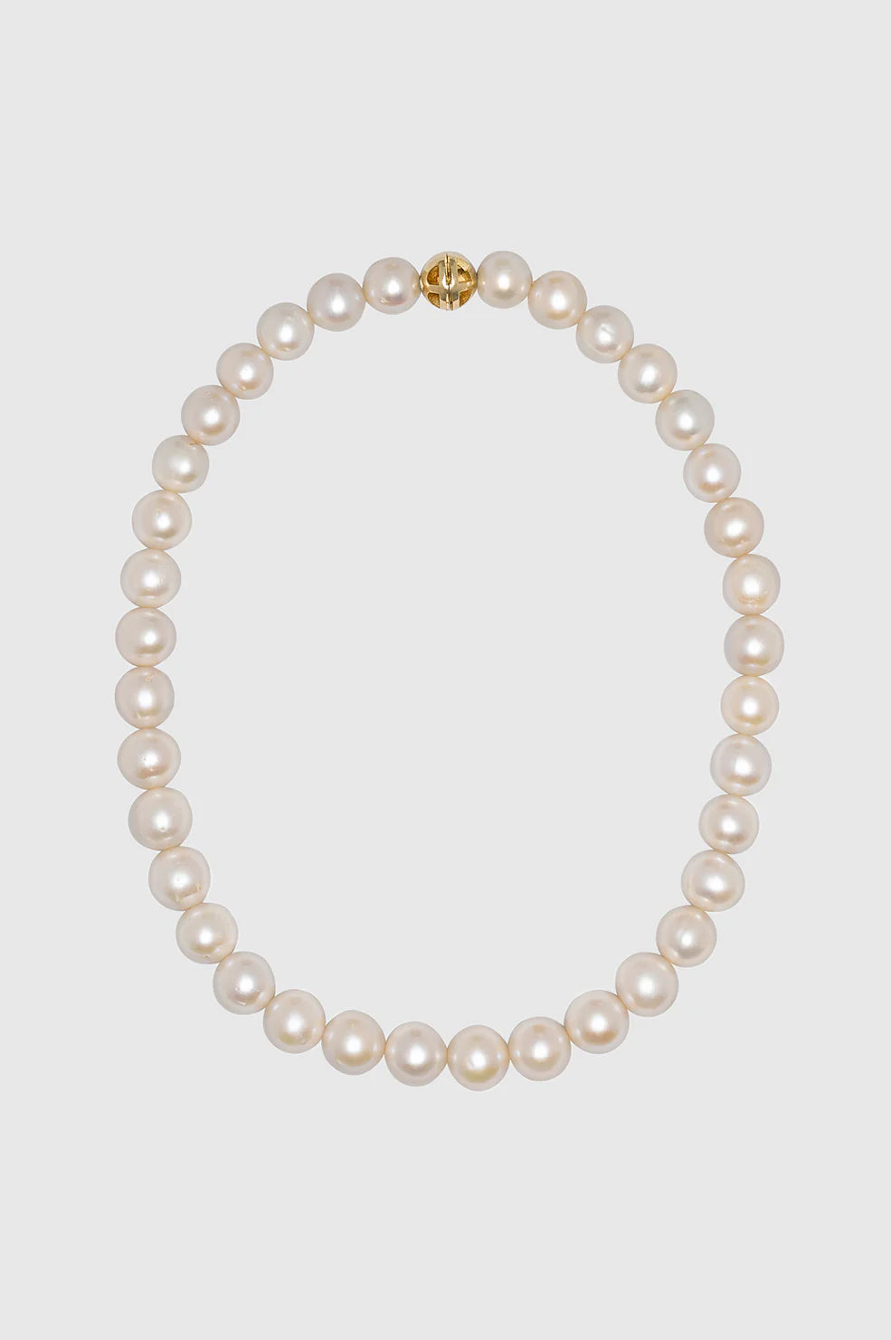 Classic Pearl Choker - Gold