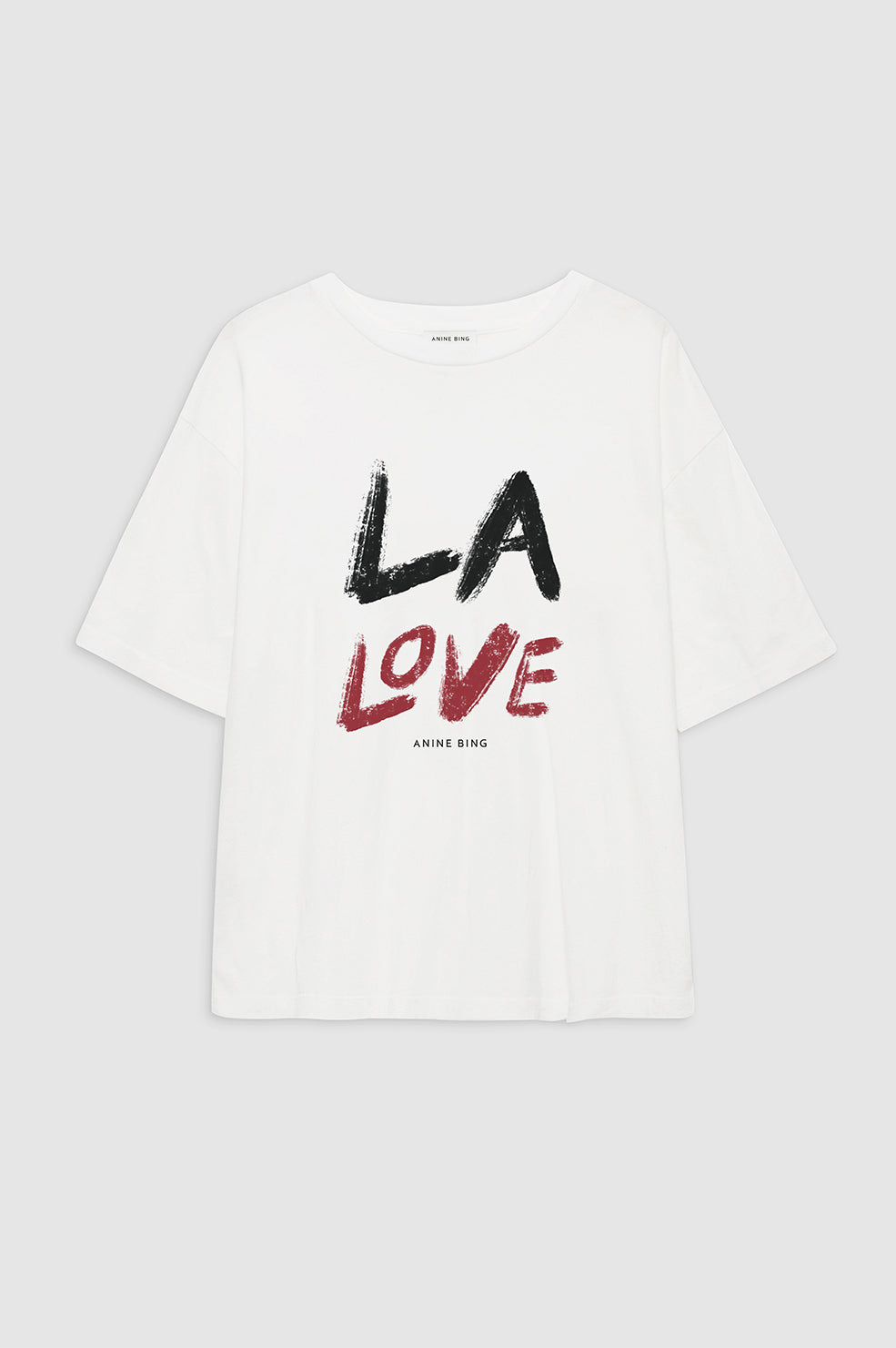 ANINE BING Cohen Tee LA Love - Ivory - Front View