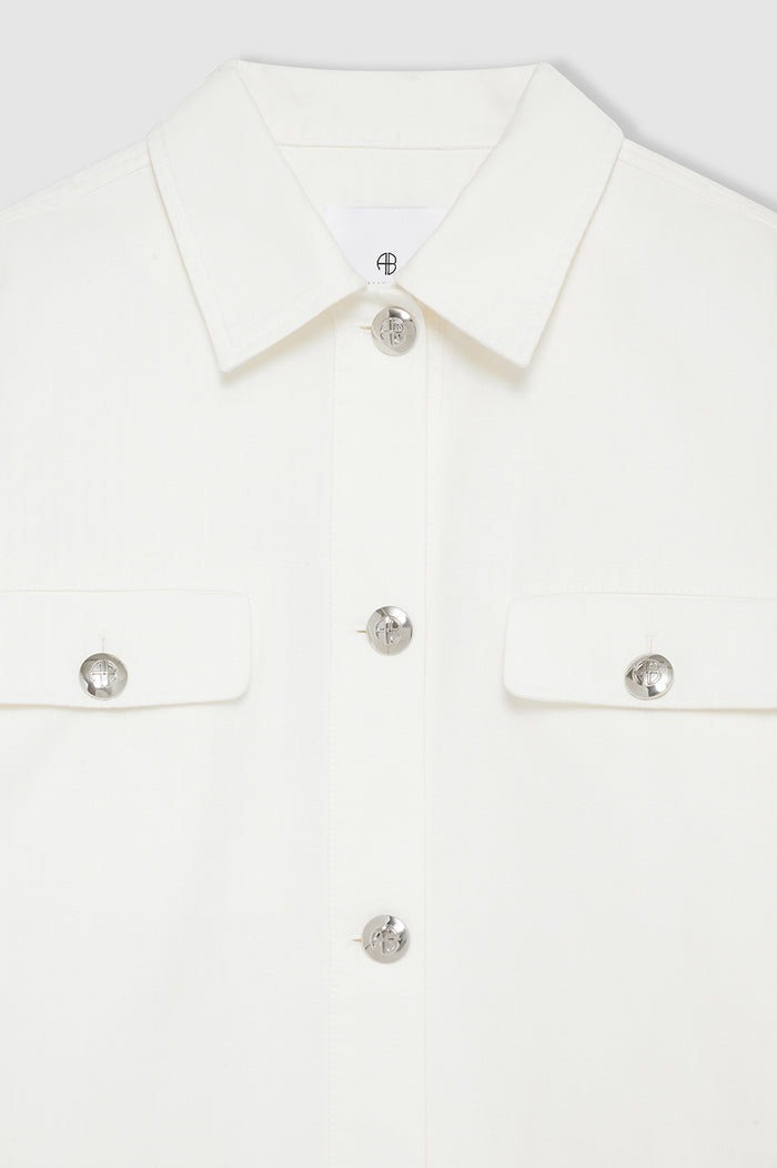 ANINE BING Corey Jacket - Ecru - Detail View