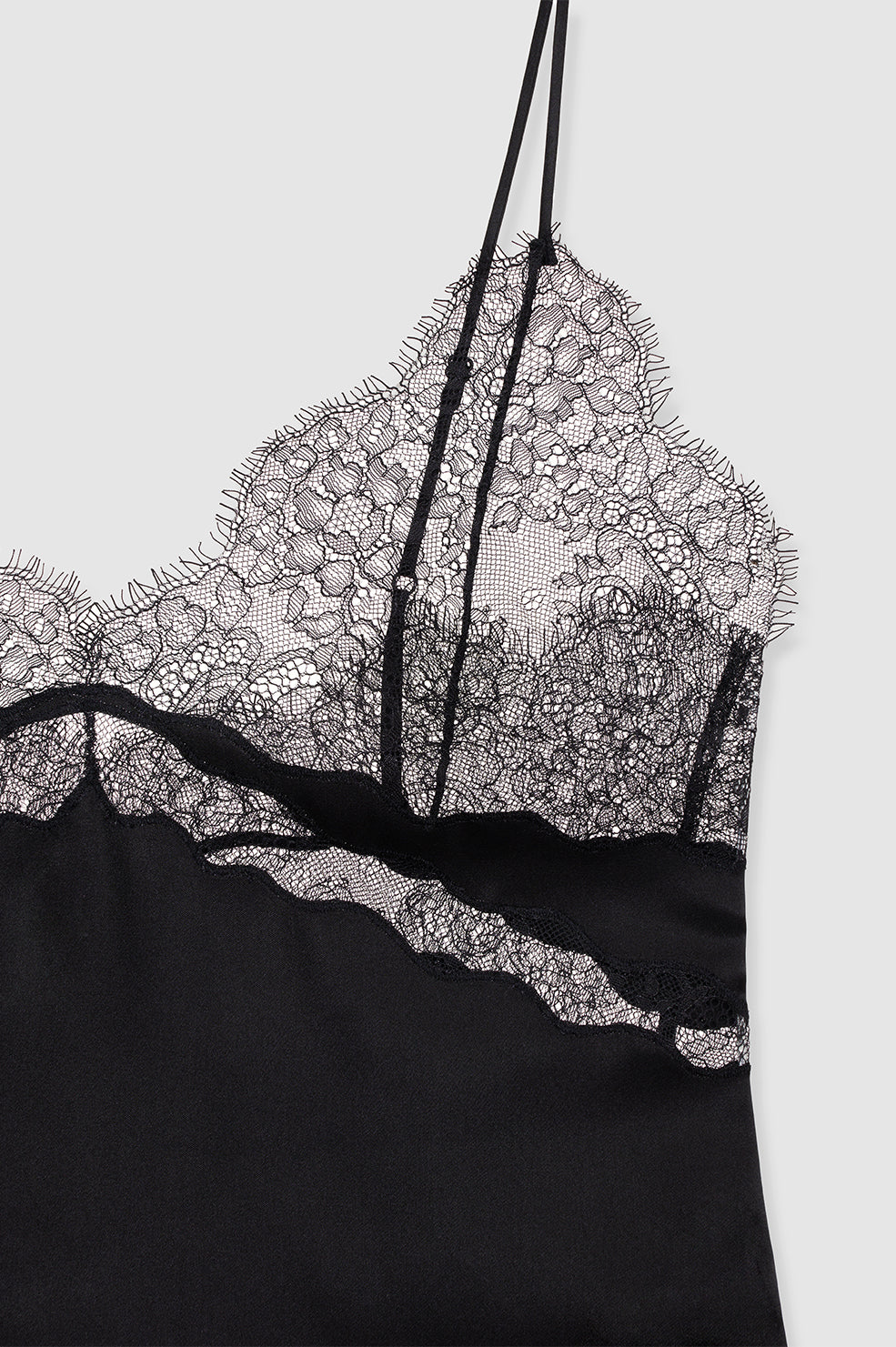 ANINE BING Dorothy Camisole - Black - Detail View