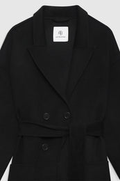 ANINE BING Dylan Coat - Black Cashmere Blend