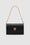 ANINE BING Elly Clutch - High-Shine Black - Second Front View  