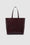 ANINE BING Elly Tote - Burgundy Embossed - Back View