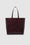 ANINE BING Elly Tote - Burgundy Embossed - Front View