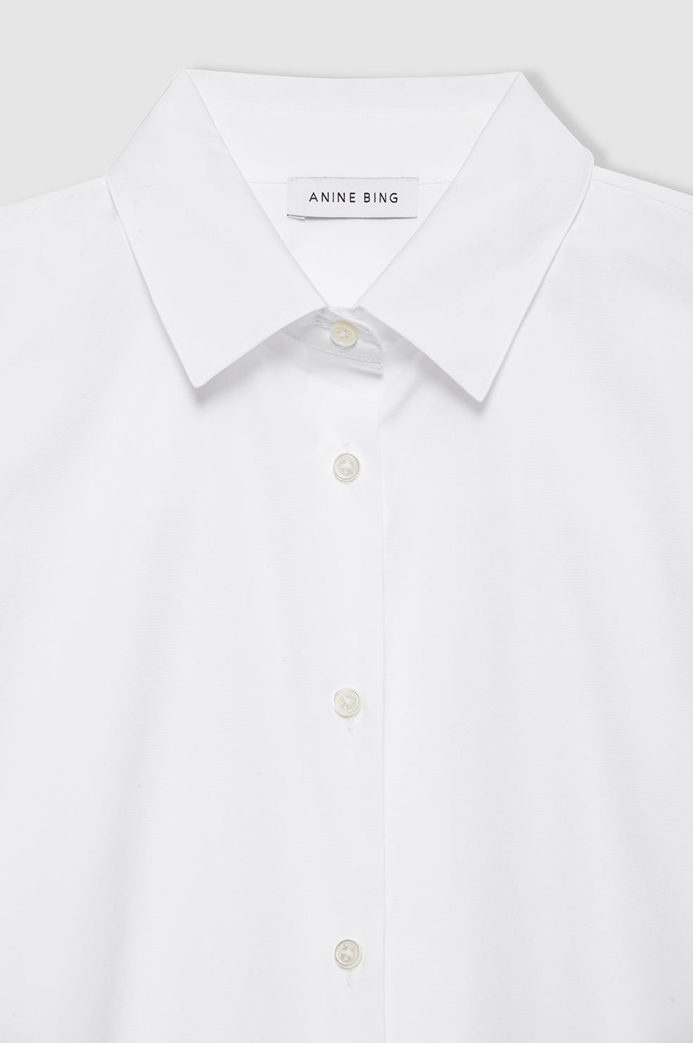 ANINE BING Essie Shirt - White - Detail View