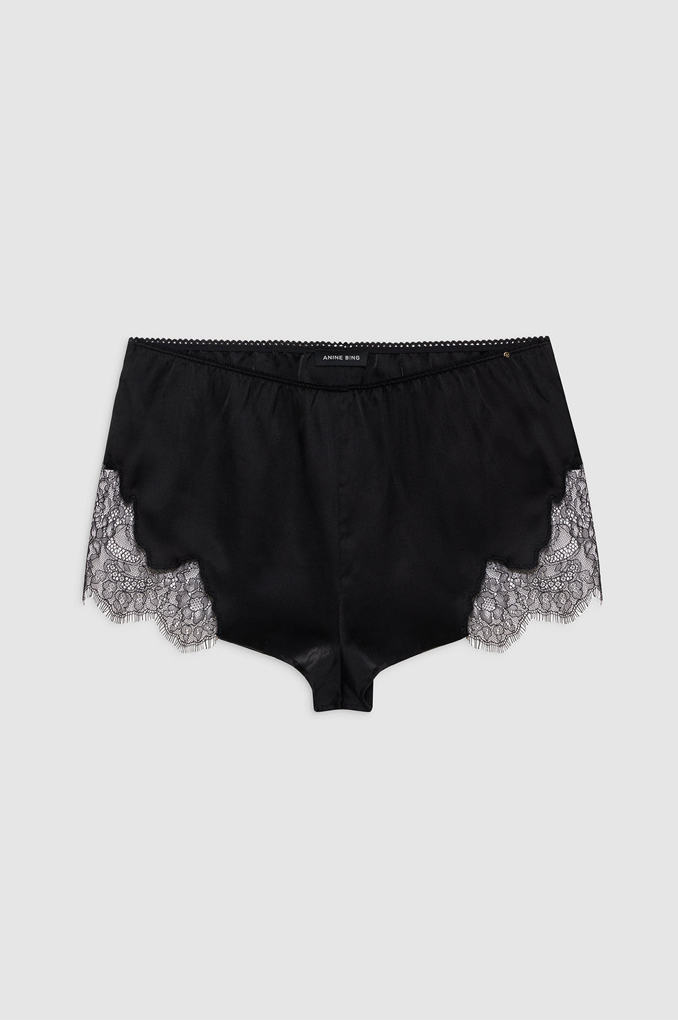 ANINE BING Farrah Short - Black - Front View