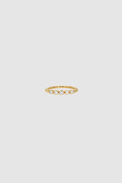 ANINE BING Gradual Diamond Pinky Ring - 14k Gold - Front View